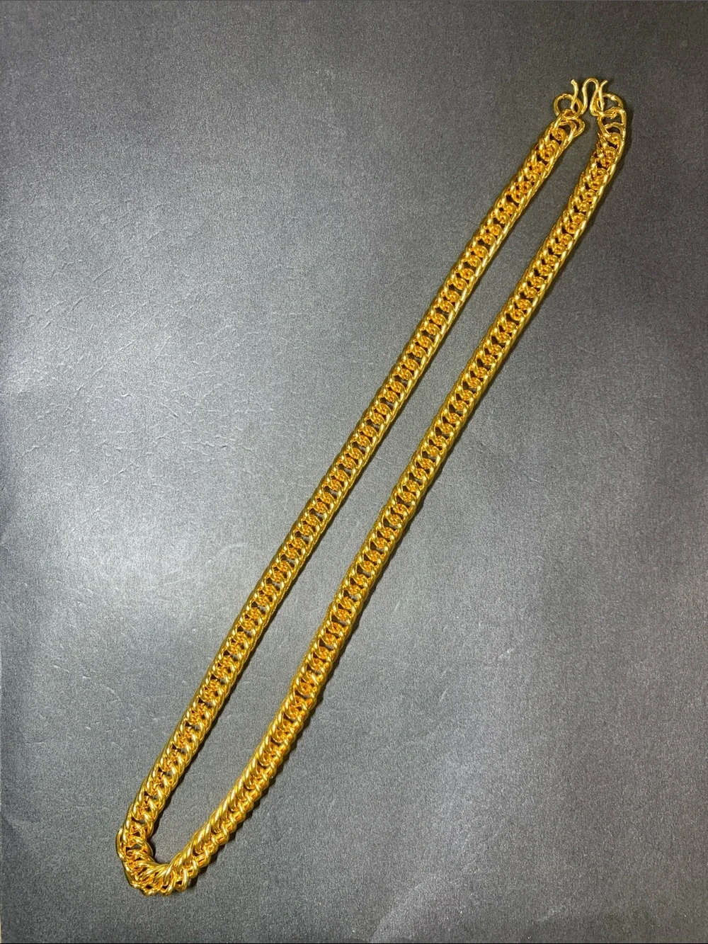 Gold-Tone Cuban Link Chain Necklace